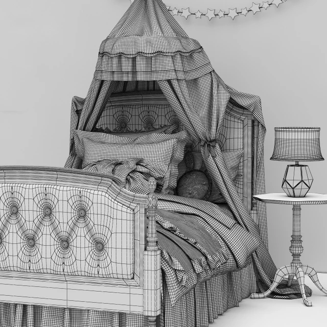 Pottery Barn Kids Blythe Tufted Bed — Скачать