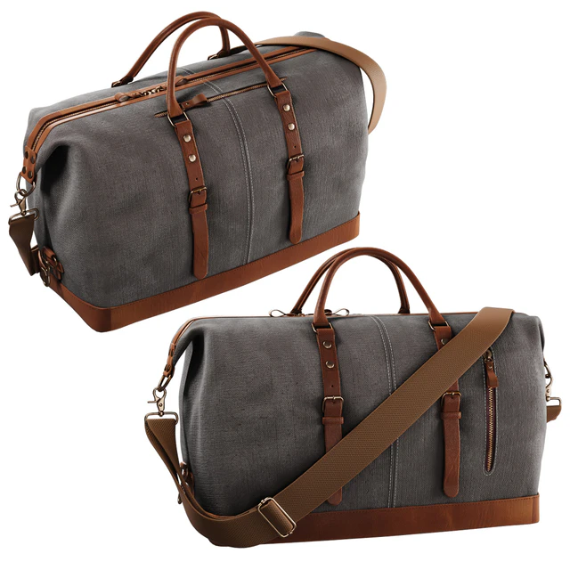 S-ZONE Trim Travel Tote Duffel Shoulder Handbag Weekend Bag — Descargar