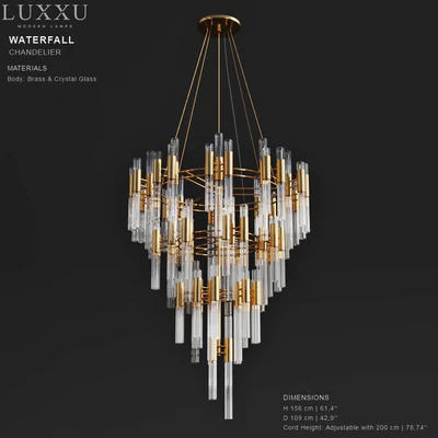 LUXXY Waterfall Chandelier — Ver 1