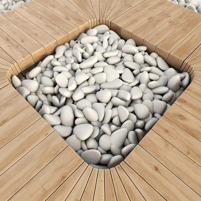 Board  road pebble  collection n2 / Дорога из досок с галькой конструктор — Вид 2