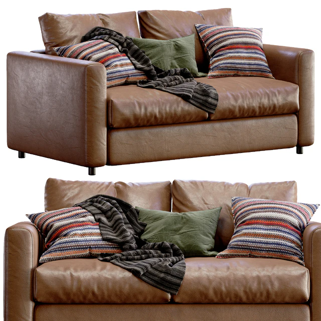 Leather sofa Ikea Vimle — Descargar