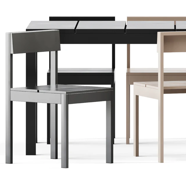 Table and Chair Na Xemena by Gandia Blasco / Outdoor furniture — Descargar