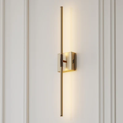 Gallatin Dimmable Gold and Silver Wall Sconce by Orren Ellis — Ver 1