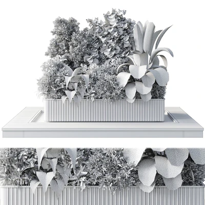 Outdoor plant Collection 114 - Wooden box for plant garden — Вид 3