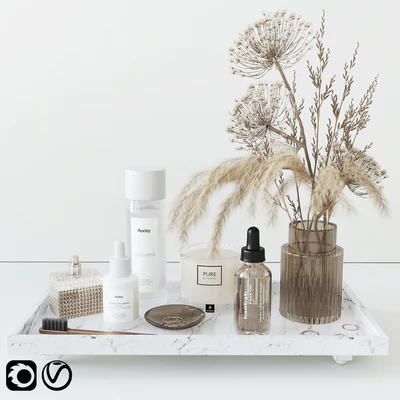 Bathroom set with heracleum — Вид 1