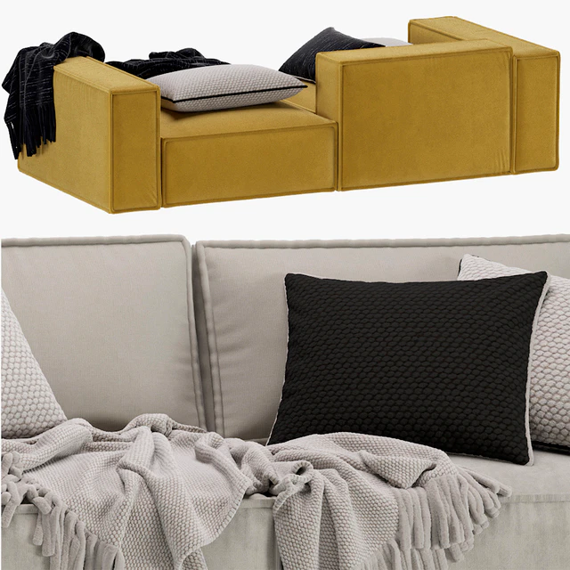 Sofa Ebi Happy Yellow Loft / Диван Эби — Скачать