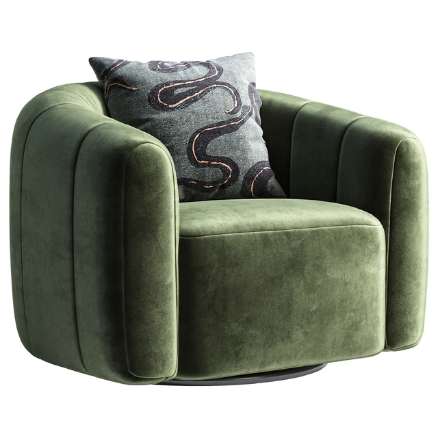 Swivel armchair CB2 Fitz — Скачать