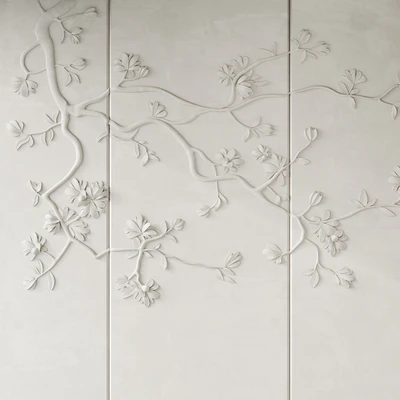 Japandi Floral Wall Panels — Ver 2
