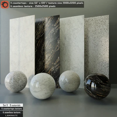 Laminate countertops & Seamless texture Set 11 — Ver 1