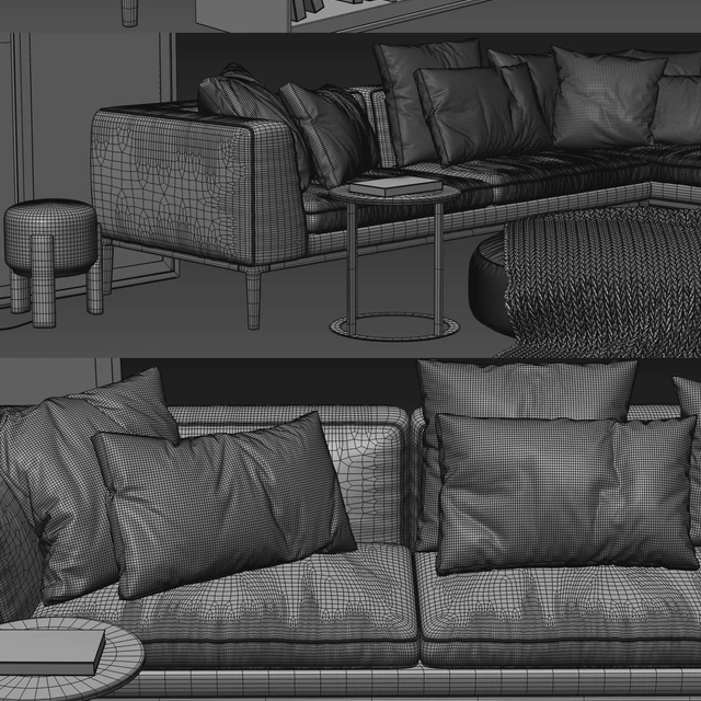 B&B Italia Michel Sofa — Скачать