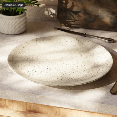 ink speckled glazed ceramic pottery texture beige — Ver 2