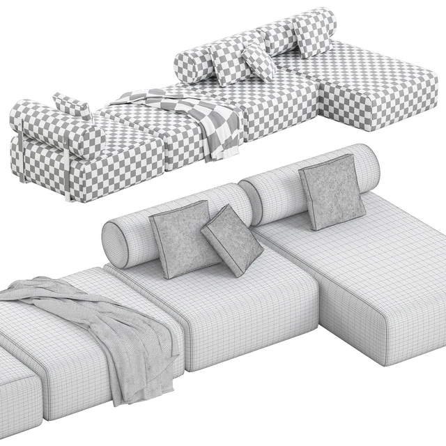 Contemporary Modular System Sofa — Скачать