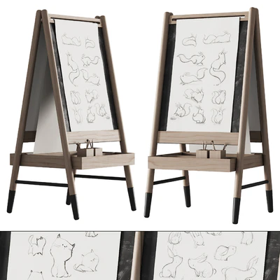 390 CB2 Wooden Kids Art Easel by Crate&kids 01 — Вид 1