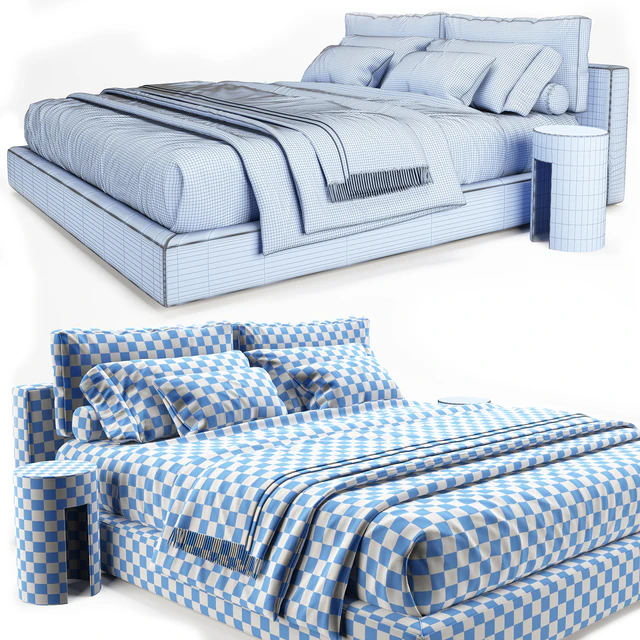 RH Cloud Platform Bed — Скачать