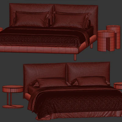 Meridiani Oliver Bed — Ver 3