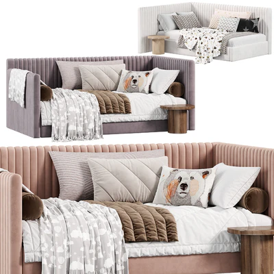 Corner bed Danny kids narrow panels by sensorsleep — Ver 2