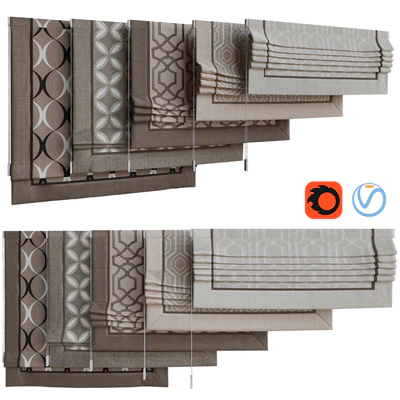 Roman blinds set 12 — Ver 1