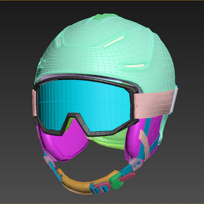 Ski Helmet and Goggles Uvex — Ver 2