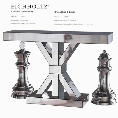 Eichholtz Console Table Valetta & Chess King & Queen — Вид 1