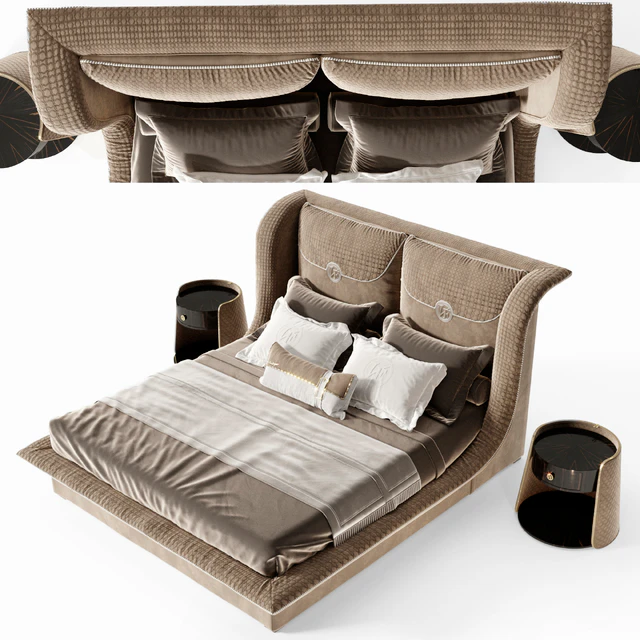 Кровать Vittoria Frigerio Appiani, тумба Contarini — Скачать