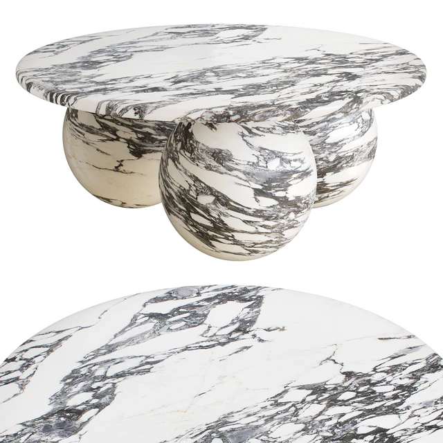 Oxley Coffee Table, Arabescato Corchia Marble by Soho Home — Скачать