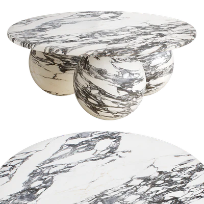 Oxley Coffee Table, Arabescato Corchia Marble by Soho Home — скачать