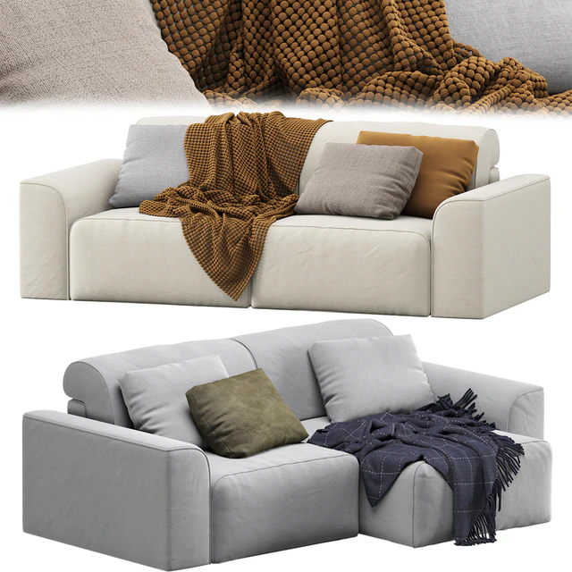 Corner Sofa Baivin Soft Light by Divan.ru / Диван Угловой Байвин — Скачать