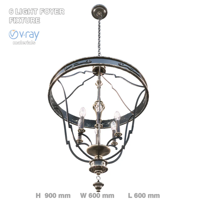 6 light pendant — Descargar