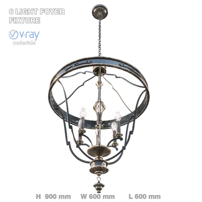 6 light pendant — Ver 2