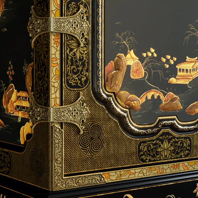 BAKER GeorgeIII Oriental Lacquer Cabinet — Ver 2