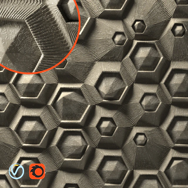 3D panel - hxf-04 Exagon - by Elija Porter — Скачать