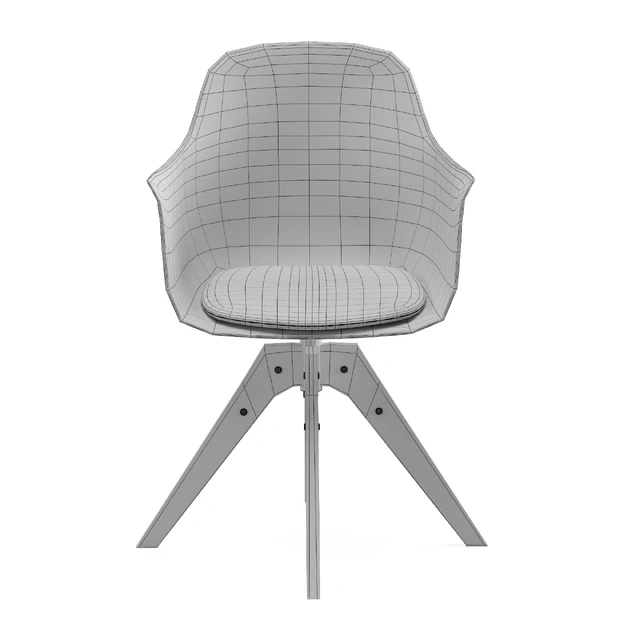 White Office Swivel Armchair Wapong La Redoute Interieurs — Descargar
