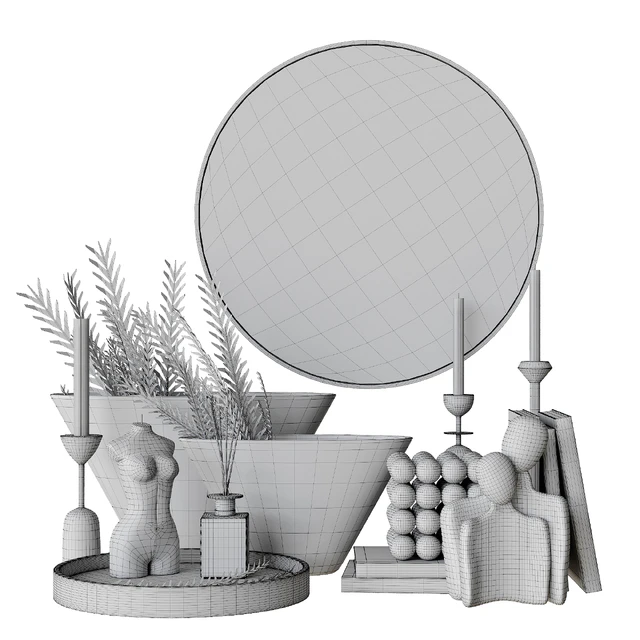 Decorative set with bas-relief — Descargar