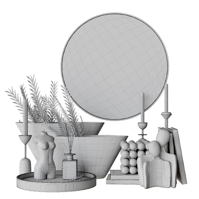Decorative set with bas-relief — Ver 2