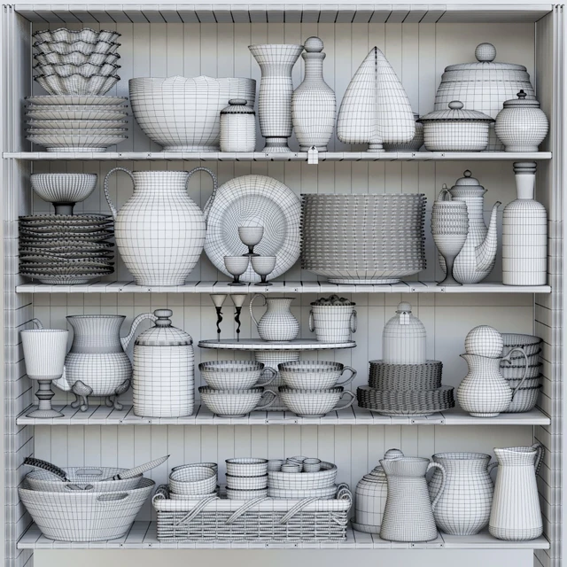 Wardrobe with dishes 4 — Descargar