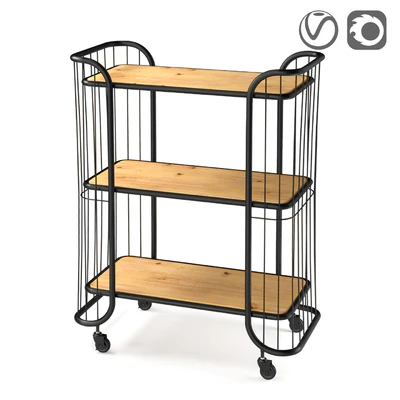 Serving table on casters, HIBA — Ver 1