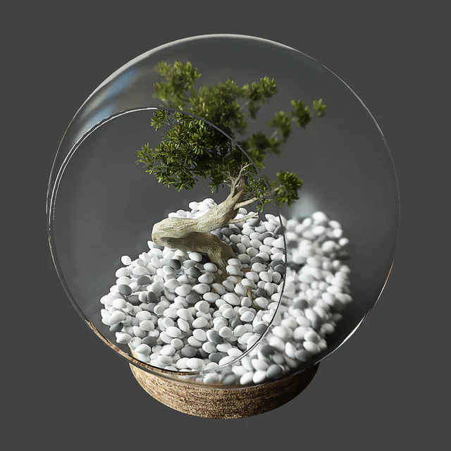 Little Tree In Glass Globe — Descargar