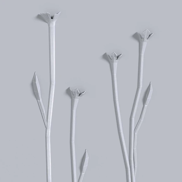 Plaster panel Flowers — Download