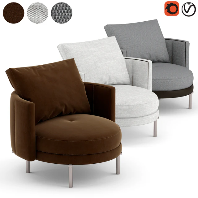 Minotti torii lounge chair — Descargar