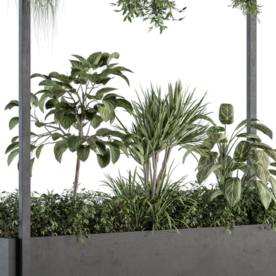 indoor Plant Set 258 - Plant Box Stand — Ver 2