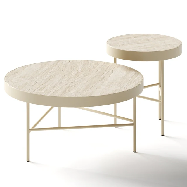 Ferm Living Travertine Coffee Tables — Скачать