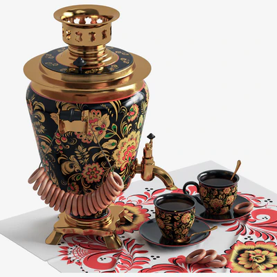 Samovar with bagels — Ver 2
