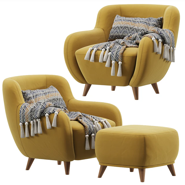 Armchair Ansil Happy Light by Divan.ru  /  Кресло Ансил — Скачать