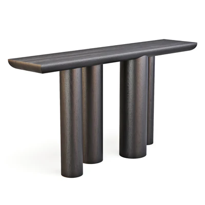 Crate and Barrel: Bomen Black - Console Table — Вид 1