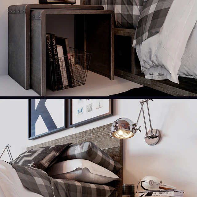 RH EMMETT STORAGE BED — Скачать
