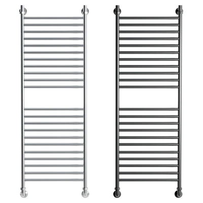 Water heated towel rail EWRIKA Medea S 120x40, matte black — Ver 1