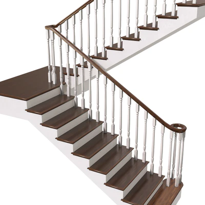 Staircase in classic style.Classic Modern interior stair — Ver 2