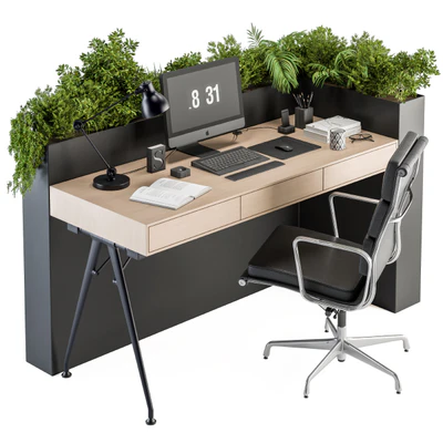 Office Furniture - employee Set 24 — Вид 1
