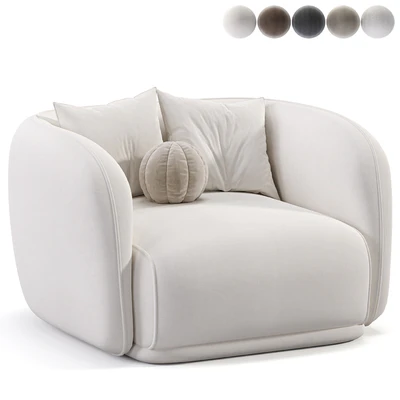 Troy Fabric Armchair — Ver 1