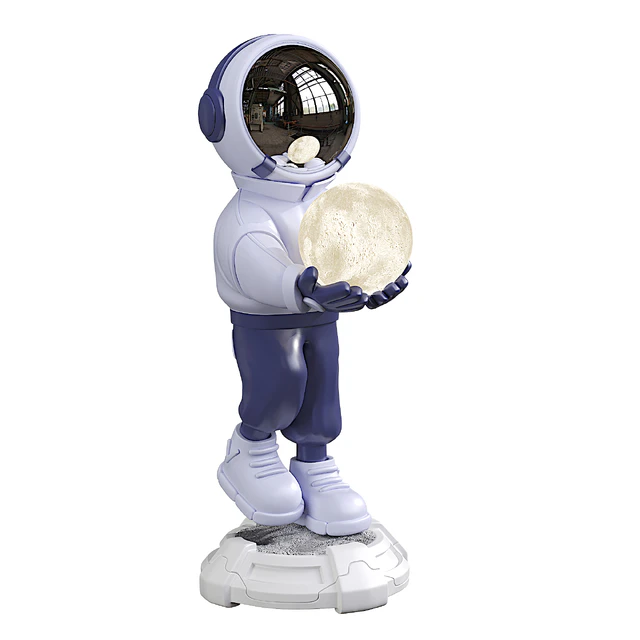 Sculpture Art Astronaut Statue Lamp — Descargar